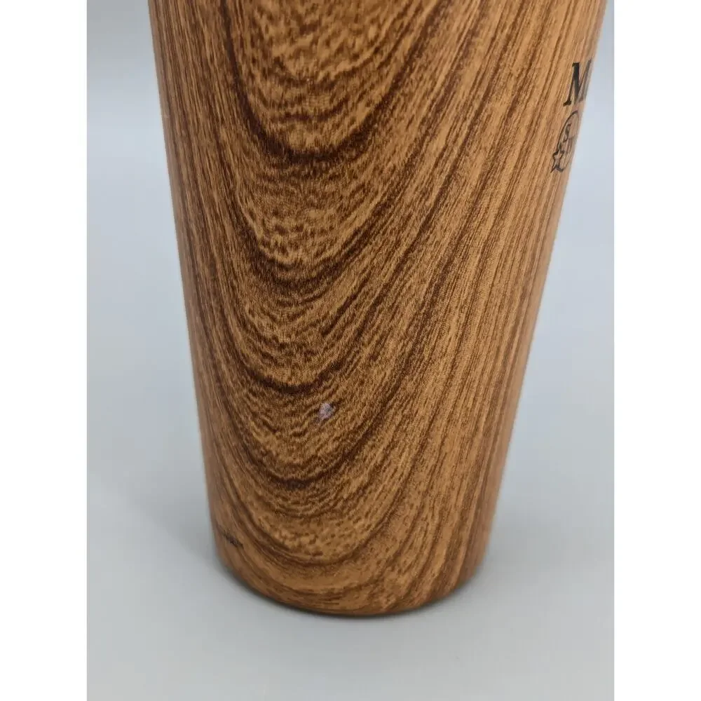 Makers Mark Bourbon Faux Wood Grain Stainless Steel Cocktail Shaker
